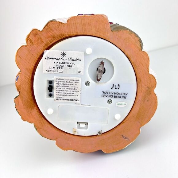 Vintage Christopher Radko Santa Ltd Ed‎ Snow Globe Musical - Picture 9 of 11